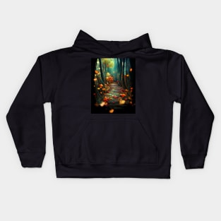 Autumn magical forest Kids Hoodie